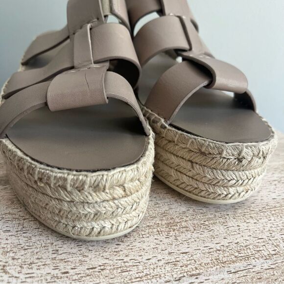 Vince Sabella Espadrille Wedge Sandal in Beige Size 10 NWOB - Picture 11 of 13